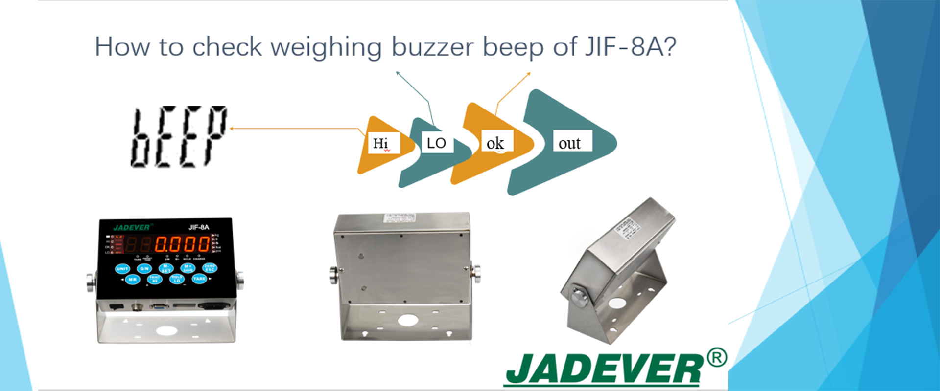 JIF-8Aの計量ブザー音の確認方法は？
