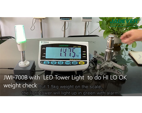 LEDタワーライト付き計量インジケータ （新 モデル） こんにちは Lo OK体重チェック
